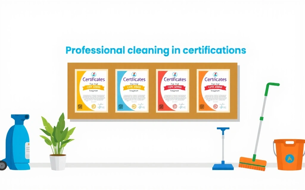 Professional cleaning standards and certifications showcase
