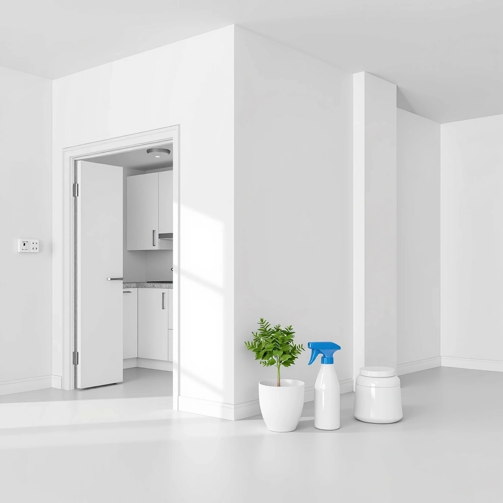 Move-in move-out cleaning service showing a completely clean empty apartment